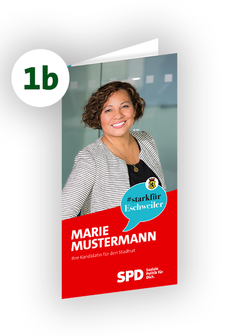 Flyer 4-seitig | 10,5 x 21 cm (geschlossenes Endformat) | Motiv 1b