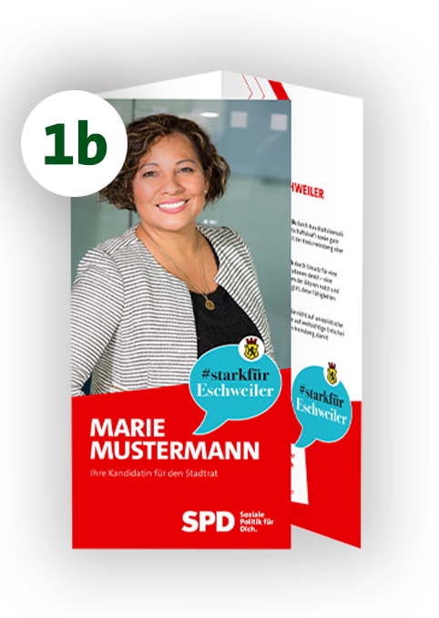 Flyer 6-seitig | 10 x 21 cm (geschlossenes Endformat) | Motiv 1b