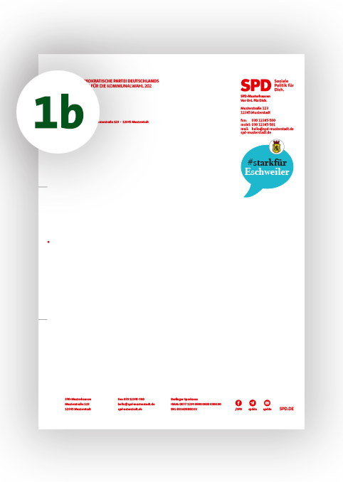 Briefbogen | DIN A4 21 x 29,7 cm | Motiv 1b