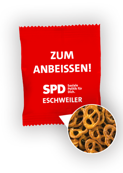 Folienbeutel Brezeln (8 Gramm)