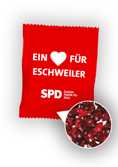 Fruchtgummis herzförmig (10 Gramm)